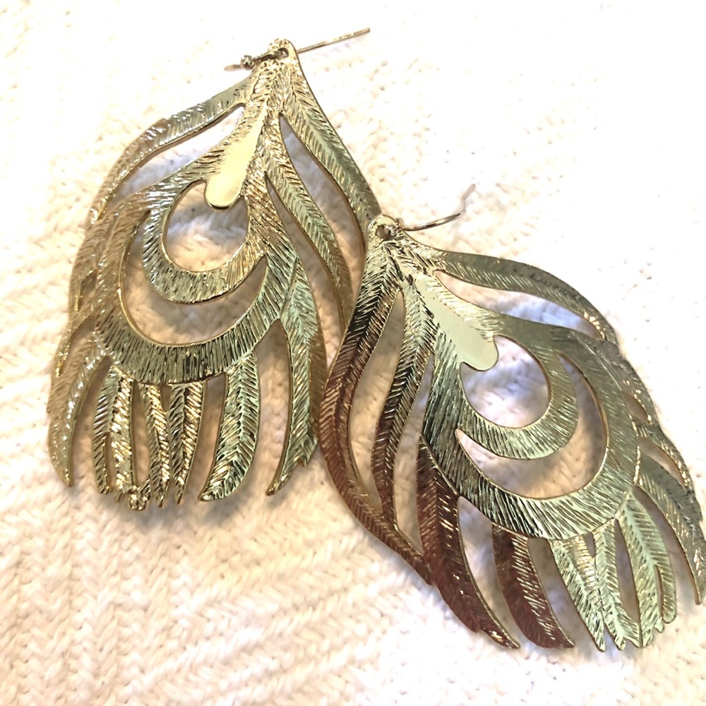 Kendra Scott Karian large feather earrings